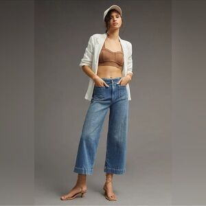 Pilcro and the Letterpress Light Blue Cropped Jeans